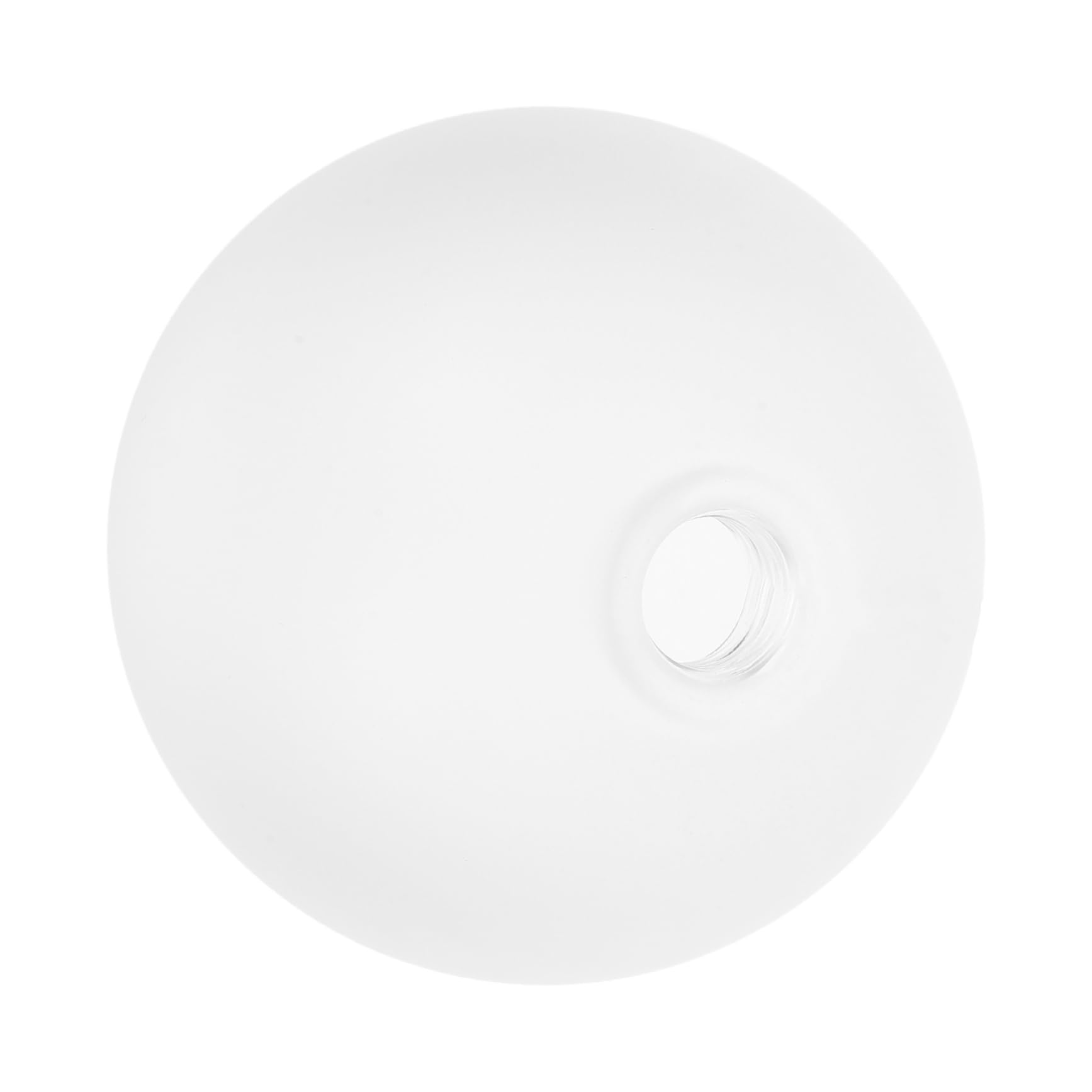 NUOBESTY White Glass Globe Lampshade with Vent Hole, Easy Installation Modern Nordic Style Table Light Shades, Globe Replacement Lampshade Suitable for Contemporary Home Lighting