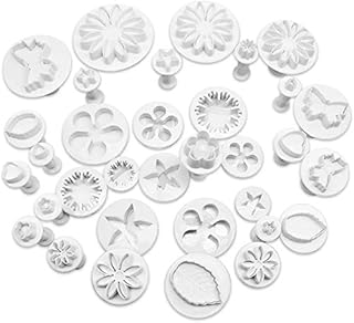 New Baking Mold Tools, 33pcs Fondant Plunger Cutters, DIY Cookies Cake Decorating, Flower/Heart/Butterfly/Star Chocolate Shaping Tools