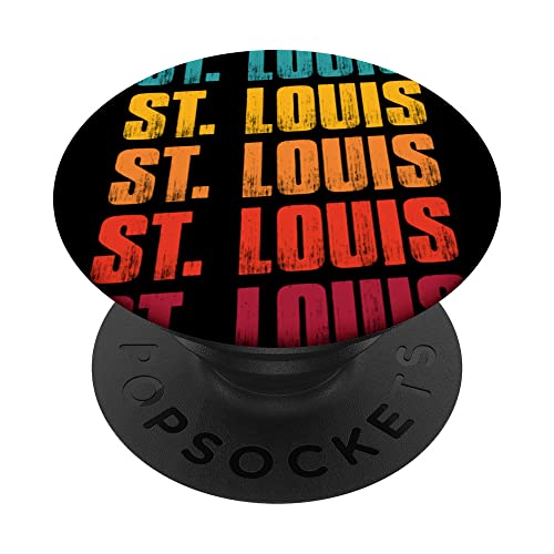 St. Louis Missouri Souvenir - Retro Vintage St. Louis PopSockets mit austauschbarem PopGrip St. Louis Missouri Souvenir - Retro Vintage St. Louis PopSockets mit austauschbarem PopGrip