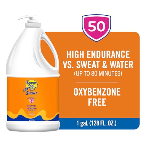 Image of Banana Boat Sport Ultra SPF 50 Sunscreen Lotion, 128 Fl Oz, Oxybenzone Free (Pack of 1)