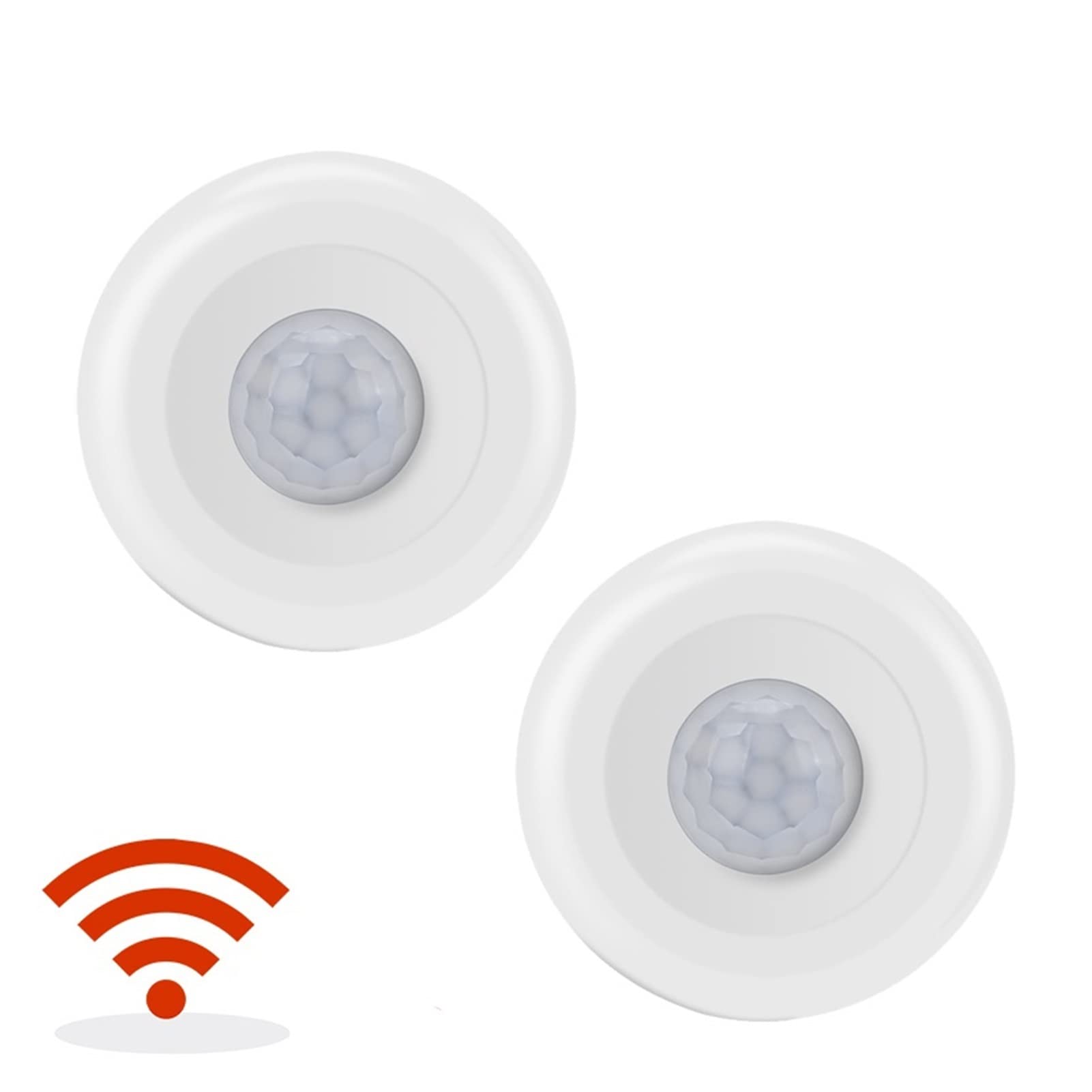 Detector de infrarrojos de techo de 360 grados WiFi Pir Sensor de movimiento Sensor de movimiento del cuerpo humano Sistema de alarma de alarma de seguridad ,Sistema De AutomatizacióN Del Hogar(2PCS W