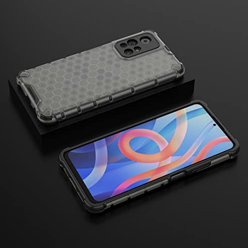 Image of Glasgow Back Case Cover Designed for Poco M4 Pro 5G / Mi Redmi Note 11T 5G - Black