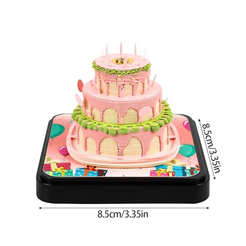 Calendrier papercraft de table en anglais avec six blocs et disques de couleur pour bureau
