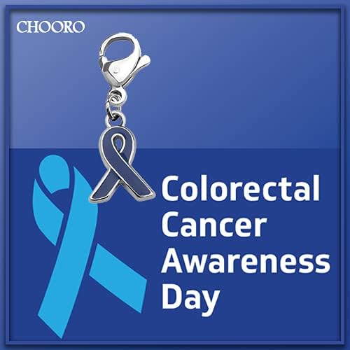 CHOORO Blue Awareness Ribbon Zipper Pull Gift for Colon Cancer - Image 7