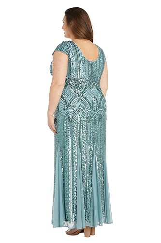 Image of Elegant Mini Cocktail Dress W /Sheer Rhinestone Balloon Sleeves