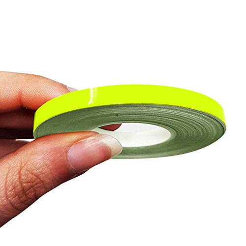 4R Quattroerre.it 10474 Trim Stripes Bandes Adhésives pour Voitures, Jaune Fluorescent, 5 mm x 10 MT