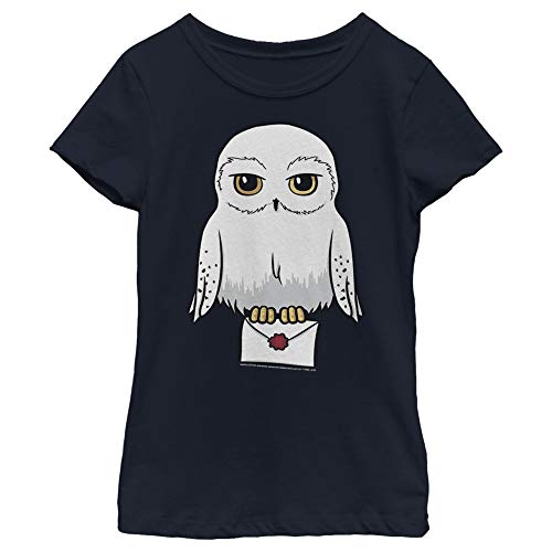 Fifth Sun Harry Potter Anime Hedwig Mail Girl's Solid Crew Tee