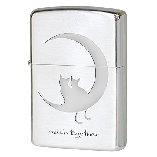 Zippo(ジッポ) オイルライター NO200 2CAT キャットシリーズ シルバーサテーナB 2CAT-SSB 個装サイズ/9×6×2cm