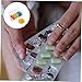 GOOHOCHY 21-Compartment Pill Box Daily Pill Organizer for Travel Plastic Dispenser