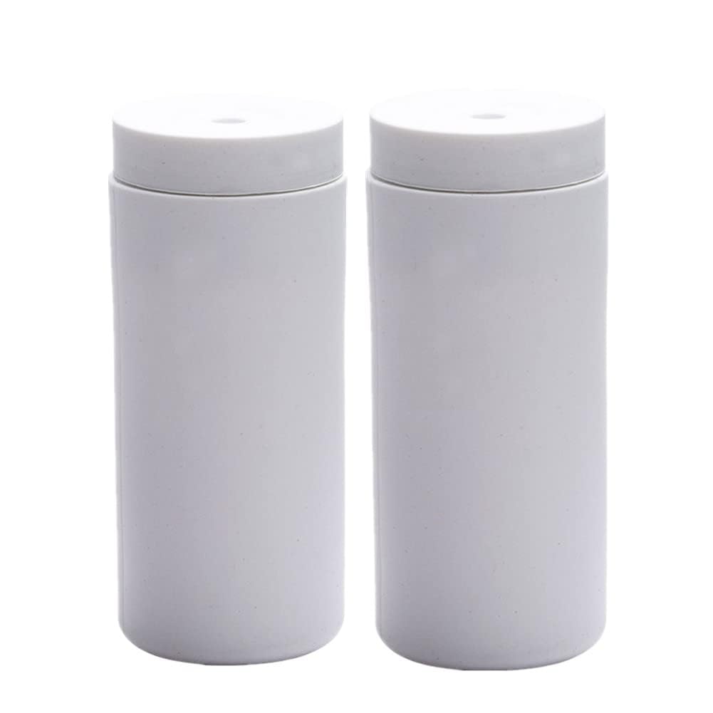 Praktisches 2er Set Silikon Seifenspender – Nachfüllbare Squeeze-Flaschen für Spülmittel, Handseife, Shampoo und Lotion – Auslaufsicher, einfach zu befüllen, ideal für Küche & Bad – Farbe: Weiß