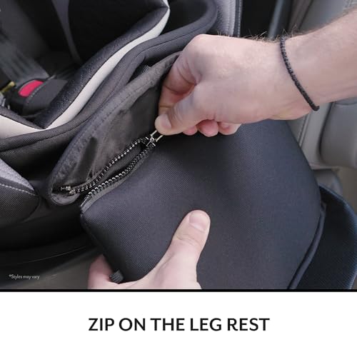 Image of Evenflo Gold Revolve360 Extend All-in-One Rotational Car Seat with SensorSafe (Onyx Black)