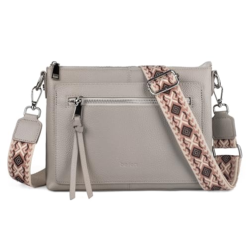Image of befen Genuine Leather Purses for Women, RFID Medium Leather Crossbody Bags Shoulder Purse Handbags