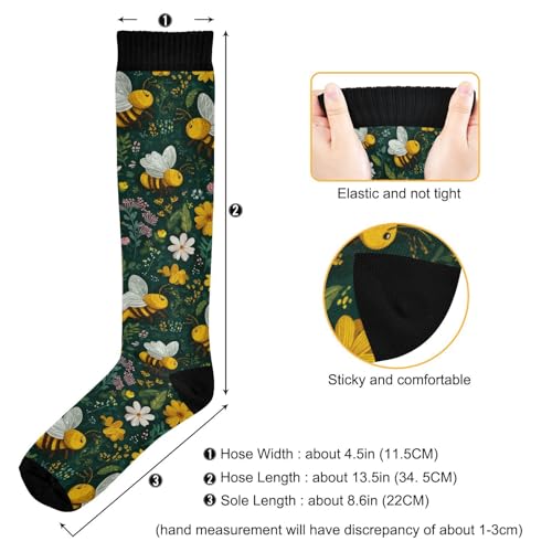 Image of Pigsaly Red White Polka Dot Womens Compression Socks Athletic Tube Sock Knee High Socks Outdoor Sport Socks