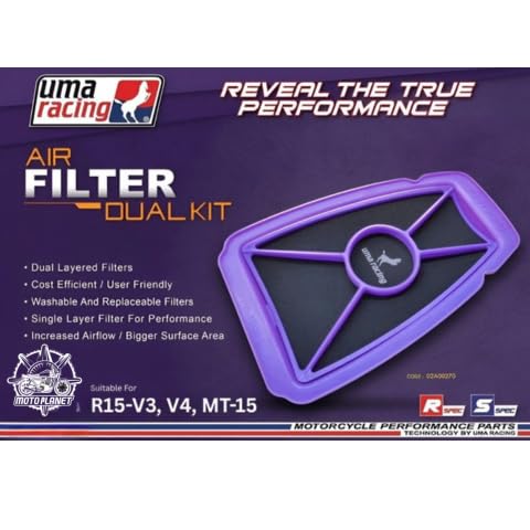 Image of MPD-UMA RACING 02A00270 Air Filter usable Compatible for R15 V3, V4 & MT15.Moto Planet
