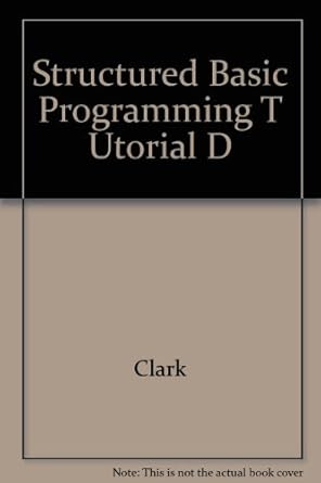 Structured Basic Programming T Utorial D | Amazon.com.br