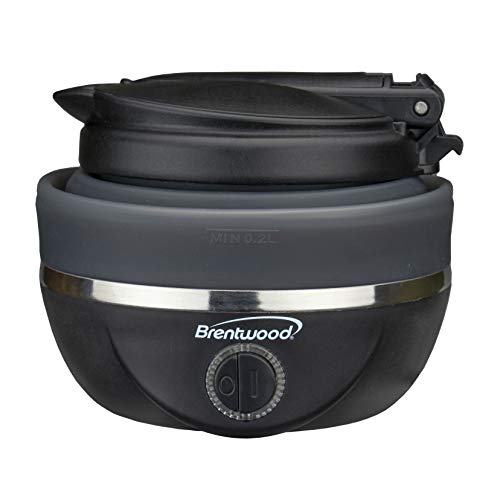 Brentwood Appliances KT-1508BK .85-Quart Dual-Voltage Collapsible-Travel Kettle (Black), 0.85Q - Image 3