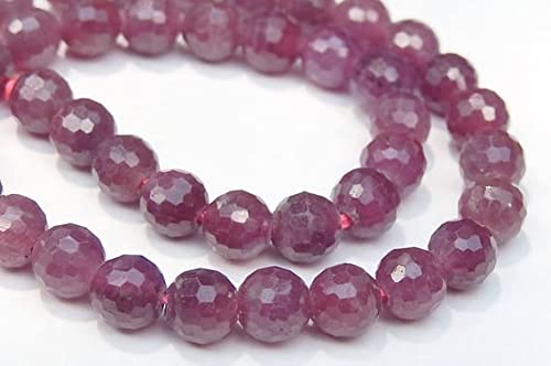 Perles de rubis facettées pour créer un bracelet en pierres précieuses fait main au quotidien
