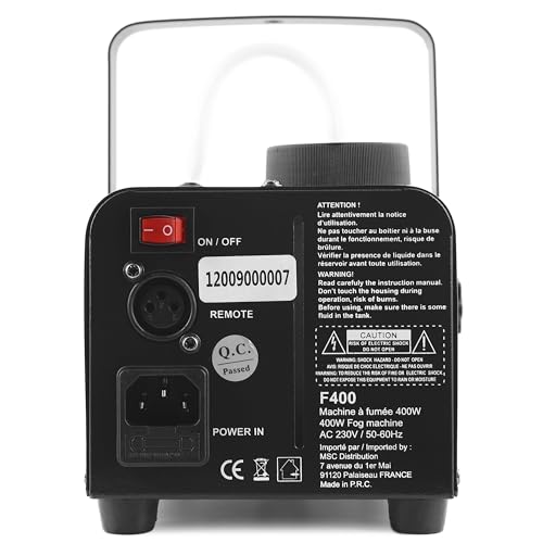 BOOMTONE Machine à fumée F400 noir