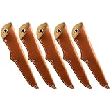 Lurrose Funda de Cuchillos de Cocina 5 Piezas Protector de PU Resistente al Desgaste, Funda Práctica para Cortadores Domésticos y Portátiles, Accesorio de Corte Adecuado para Uso Diario