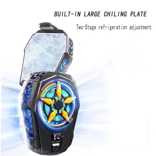 Image of BKN SL-09 Fast Ultra Cooling Mobile AC Fan Magnetic Radiator | Mobile Cooler USB Powered Fan Cooling Radiator Game Cooler -3 degree for Mobile Phone Gaming, Live Streaming