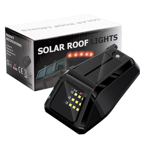 Lámpara de techo LED para camión solar e impermeable para iluminación exterior y camping nocturno