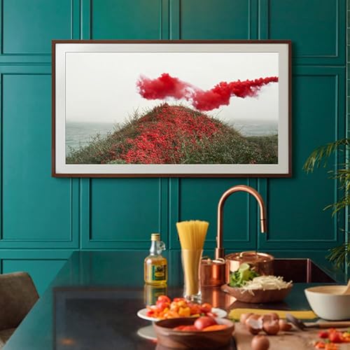 Image of Samsung 138 cm (55 inches) The Frame Series 4K Ultra HD Smart QLED TV QA55LS03AAKLXL (Black)