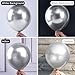 PartyWoo Metallic Silver Balloons, 50 pcs 12 Inch Silver Metallic Balloons, Silver Balloons for Balloon Garland or Arch as Wedding Decorations, Birthday Decorations, Party Decorations, Silver-G102