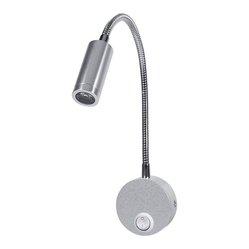 LED Reading Lights for Bed Headboard Adjustable LED Reading Light for Bed Headboard with Flexible Gooseneck, Off ON Switch, Low Power Consumption, Easy Installation (6500K Cool