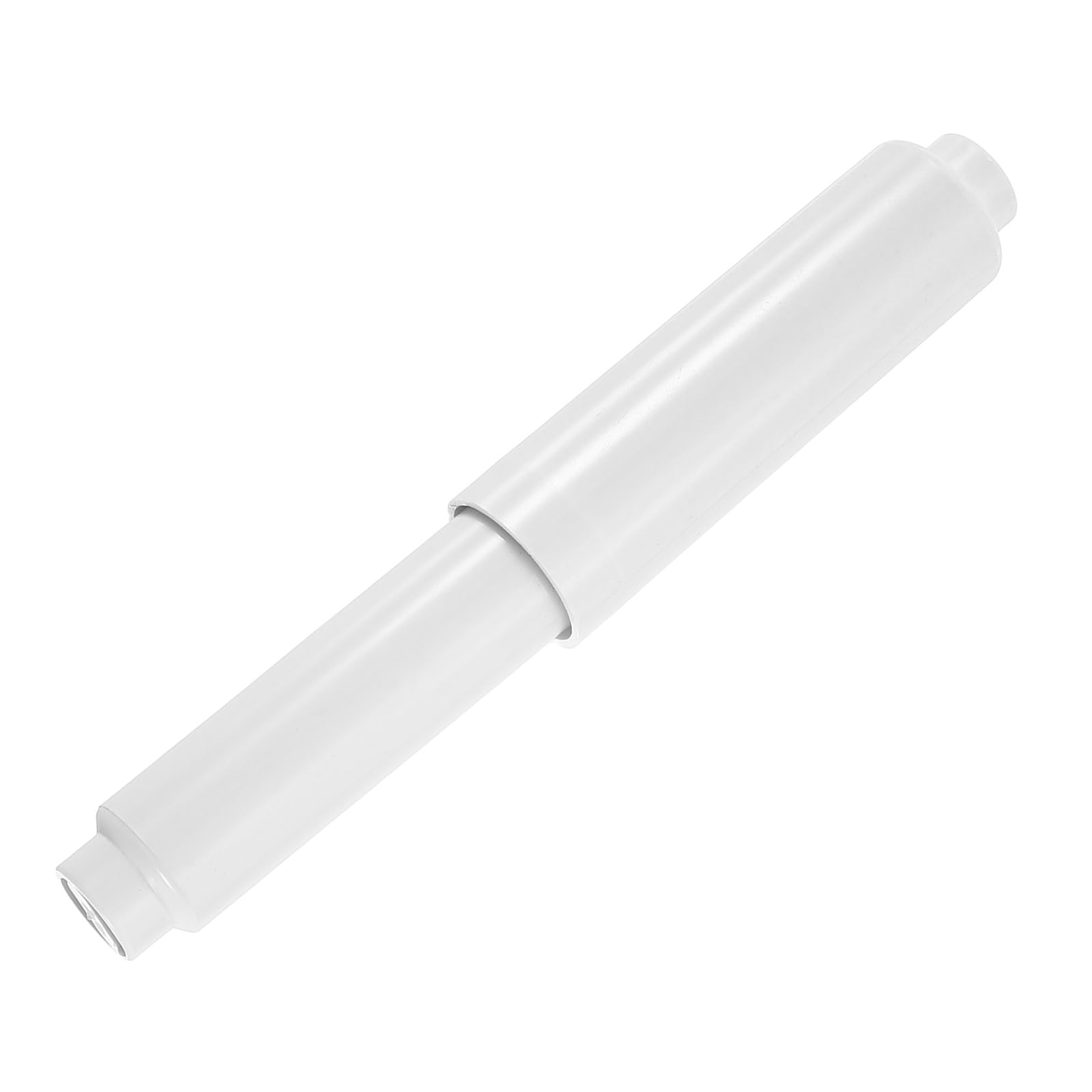sourcing map Plastic Toilet Paper Holder, 4-5/16" to 6-5/16" Spring-Loaded Toilet Paper Tissue Roller Insert Rod Replacement for Bathroom, White