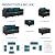 Rattaner Patio Furniture Set 7 Pieces Couch Outdoor Chairs Coffee Table Peacock Blue Anti-Slip Cushions and Waterproof Covers