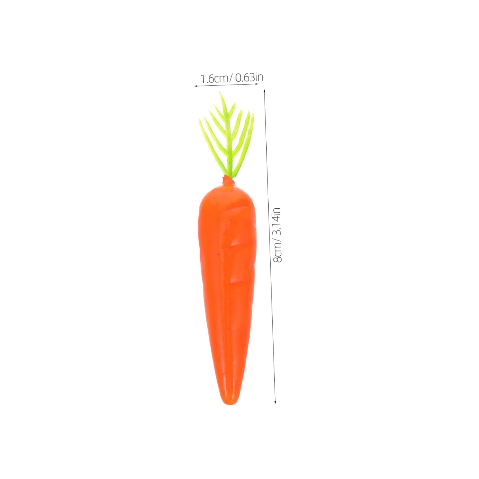 Cabilock 30Pcs Simulated Carrots Realistic Fake Vegetables for Home Decor Party Table DIY Crafts and Creative Displays Idea for Unique Occasions