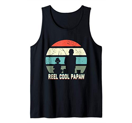 reel cool Papaw fisherman grandpa father's day Fishing gifts Camiseta sin Mangas