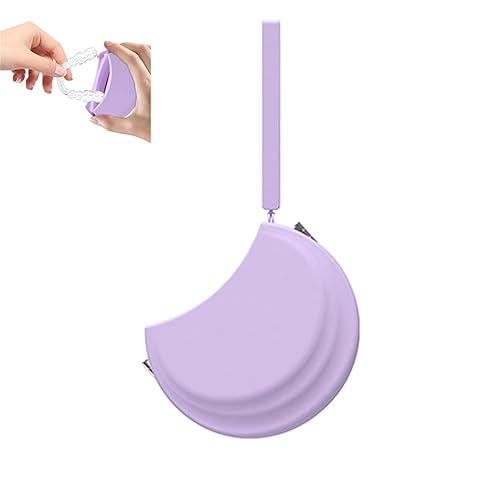 Estuche de retención de silicona con agujeros de ventilación y cordón para alineador, lindo contenedor portátil, funda de protección nocturna para