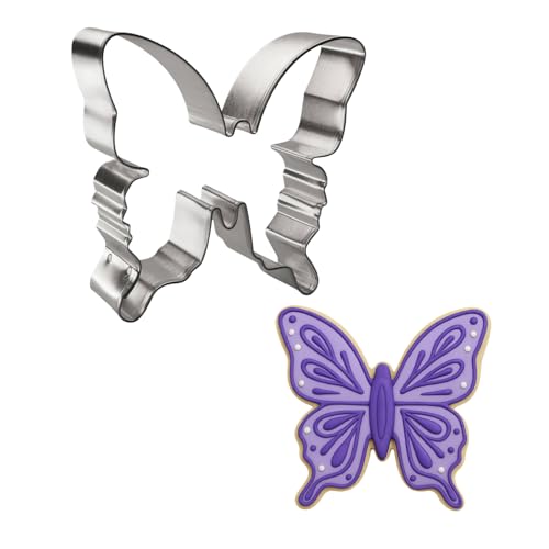 Butterfly Tin Cookie Cutter - Foose Cookie Cutters - US Tin Plate Steel (4.5 Inch)