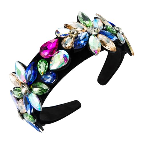 Bijou de tête velours baroque à fleurs pour affirmer votre féminité