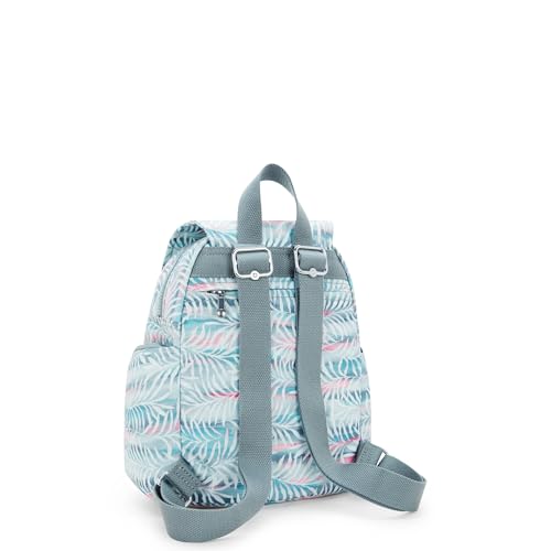 Kipling City Zip Mini Printed Backpack Palmtree Leaves2