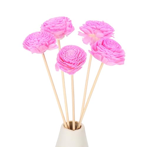 Varillas difusoras de aroma Uxcell con margaritas de 25cm para decorar y perfumar 2