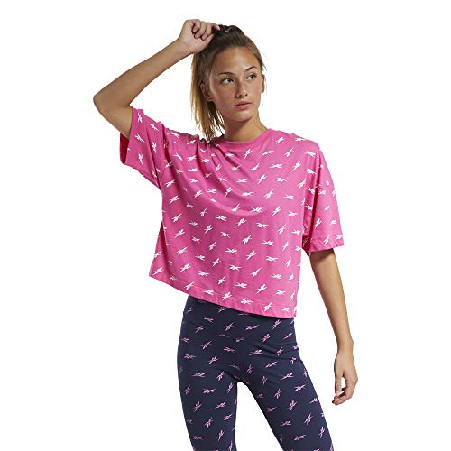 Tee-shirt Reebok Vector pour femme en tricot imprimé