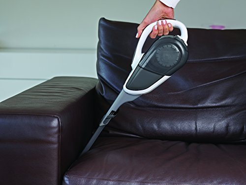 BLACK+DECKER Aspirateur de table à main sans fil, 10,8W, Technologie cyclonique, Prolongateur intégré, 7,2V, DVJ215J-QW, 500 ml, Blanc - Image 6