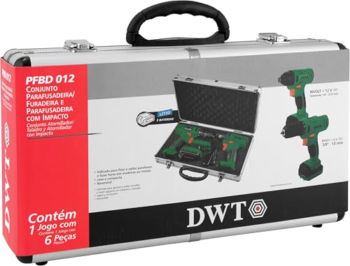 Jogo Parafusadeira de Impacto + Chave Impacto 12v Pfbd012 Vonder