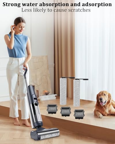 TIDEVAN 6 Zubehörset für Tineco Floor One S5/S5 Pro/S5 Pro 2/S5 Extreme Zubehör Set Nass-und Trockensauger Ersatzteile für Tineco (3 Filter,2 Bürstenrolle,1 Reinigungsbürste) Nicht für S5 Combo