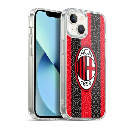 Carcasa AC Milan iPhone 13 Funda Deportiva de Silicona para Ver el Partido en el Estadio