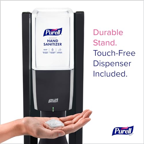 Image of PURELL ES10 Dispenser Floor Stand with Graphite Automatic Hand Sanitizer Dispenser (Pack of 1) - 8214-DS