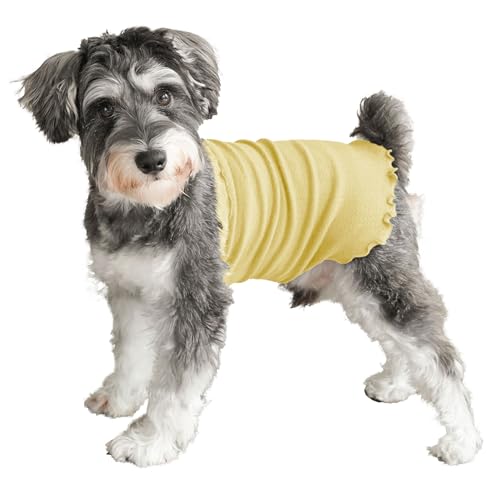【獣医師監修】 いぬのくらし 犬用 腹巻き ペット シルク腹巻き 国産 冷え対策 伸縮性 長さ調整 小型犬 中型犬 冷え防止 ドッグウェア 調整可能 犬 猫 洗濯可能 (マスタード, M)