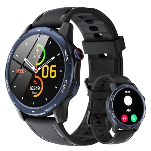 Reloj Inteligente Hombre Mujer - 1,32" Smartwatch Hombre con Llamada Bluetooth,IP68 Impermeable Reloj Deportivo,300 mAh,Notificación,Monitor de Ritmo Cardíaca/SpO2/Sueño,Podómetro,para Android IOS