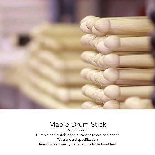 Alomejor 12 Pairs Maple Drum Stick 7A Maple Drum Stick Drumstick, Drumsticks miniatura 3