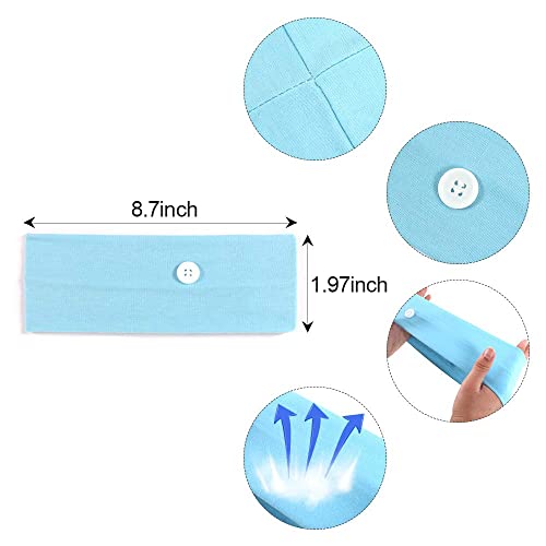 Fascia per Capelli Elastica con Pulsante Fascia