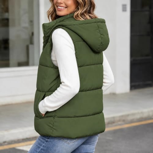 Puffer Vest Women Quilted Lightweight Sleeveless Zip Up Jackets - image 4