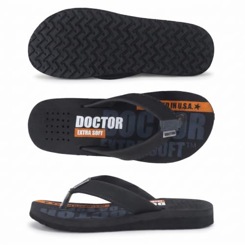Image of DOCTOR EXTRA SOFT Slipper Care Orthopaedic and Diabetic Super Fitting Comfort Doctor Slipper, DR. Slipper, Flip-Flop, Slides and House Slipper for Men's Men's-FeelGood-D-31