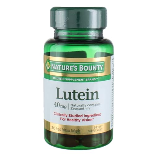 Nature's Bounty Lutein 40 Mg, 30-Count, Pack of 4